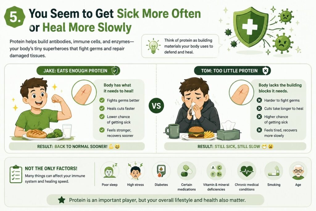 you seem to get sick more often