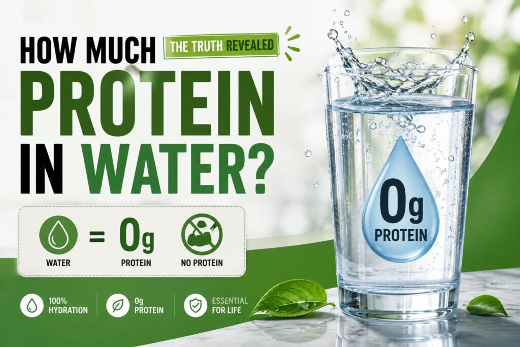 How much protein is there in water