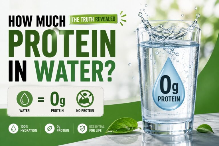How much protein is there in water