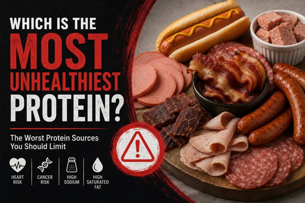 Top most unhealtiest protein source